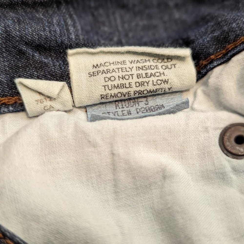 Eileen Fisher Organic Cotton Stretch Straight Ankle Jean Size 12 - Picture 5 of 6